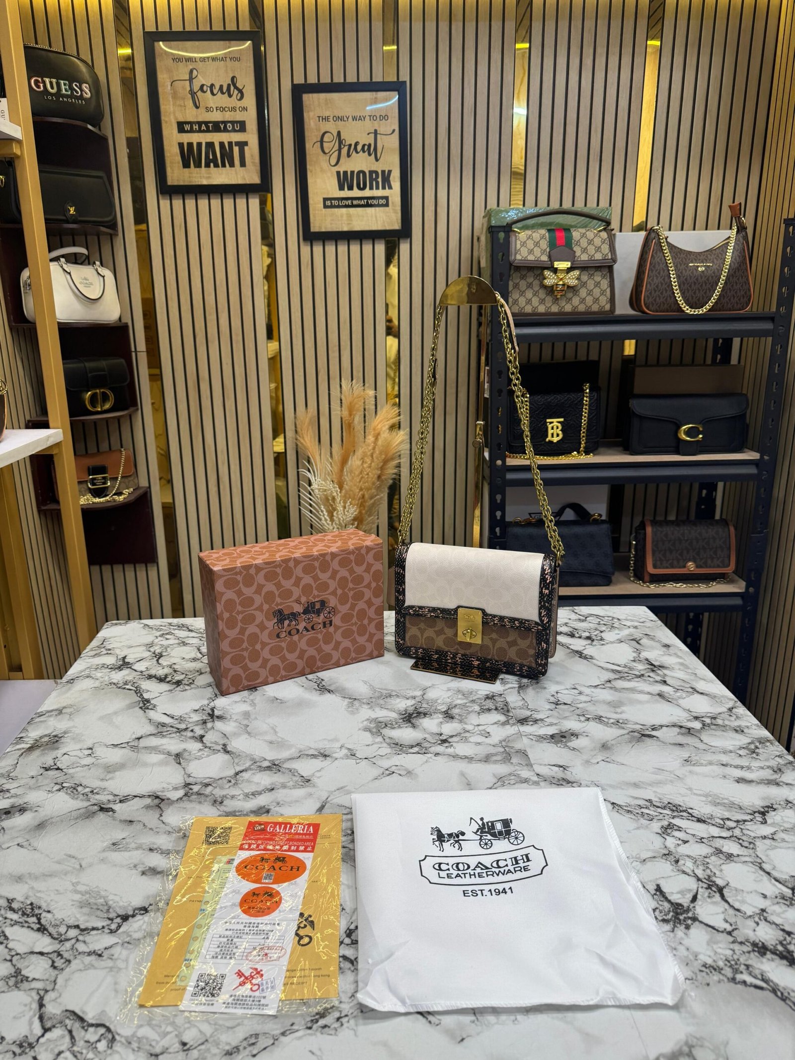 COACH HUTTON CROSS BODY BAG WITH ORIGINAL BOX AND CARRY BAG