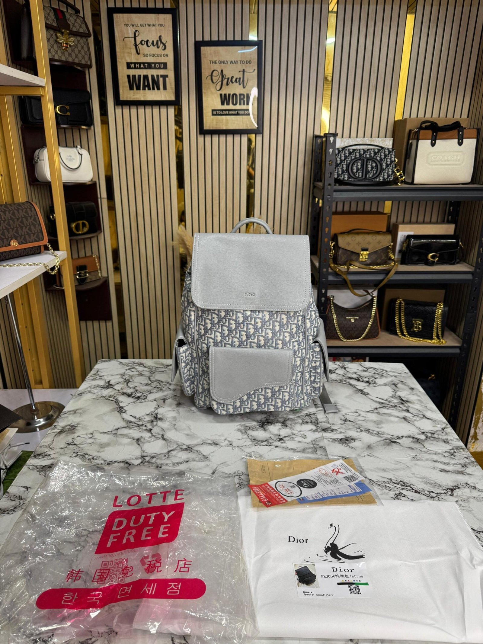 CHRISTIAN DIOR PREMIUM SADDLE BAGPACK ✅????