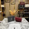 YSL SAINT LAURENT SUNSET PREMIUM SHOULDER BAG WITH OG BOX (blood red )
