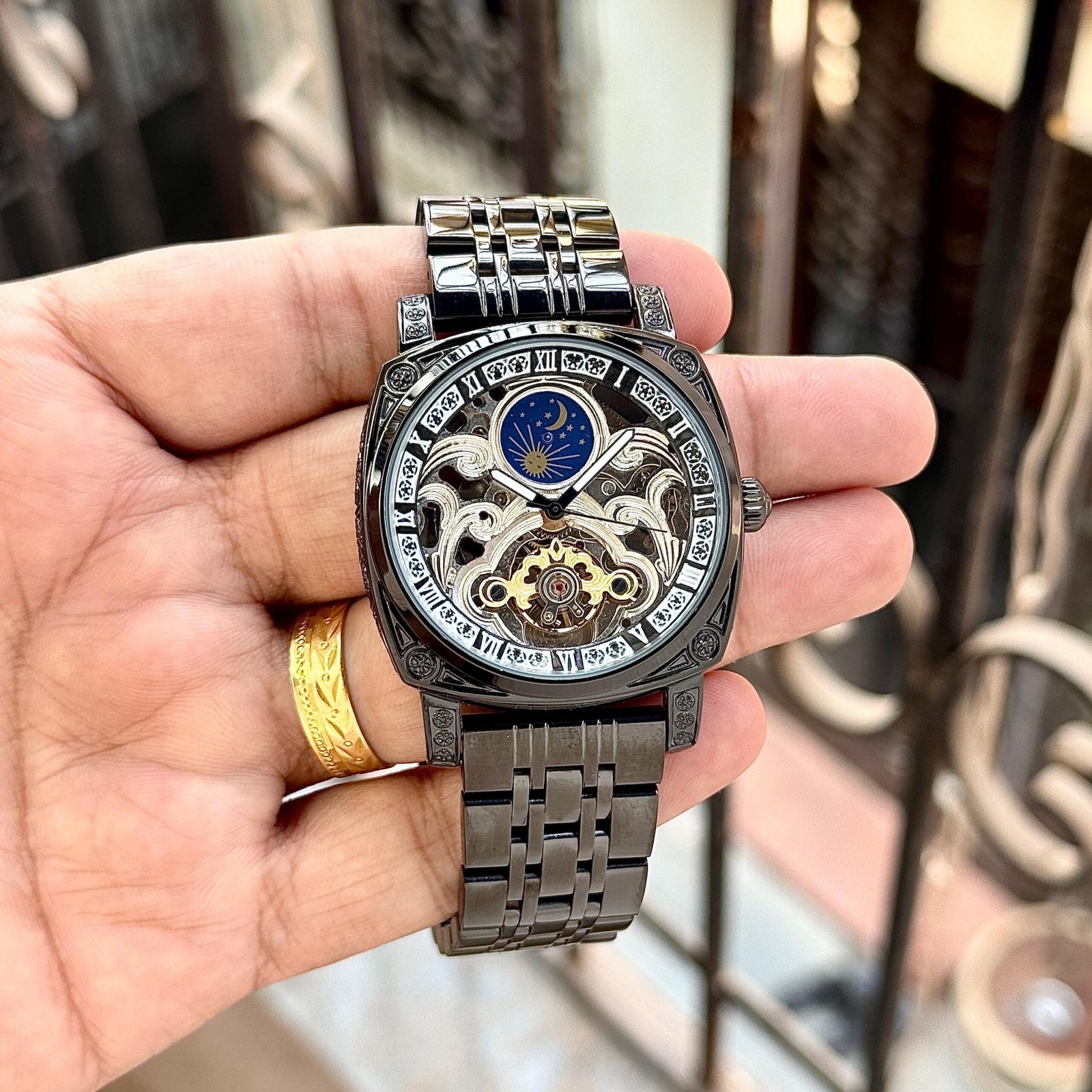 Patek Philippe Skeleton Automatic β Luxury Open-Worked Watch